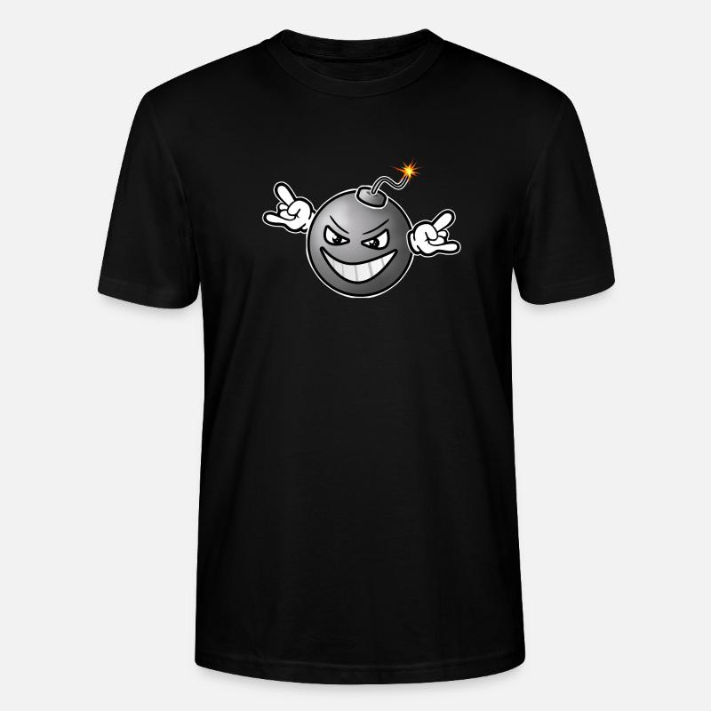 Bomb version 1 - Stanley/Stella CRAFTER Unisex Organic T-Shirt - black