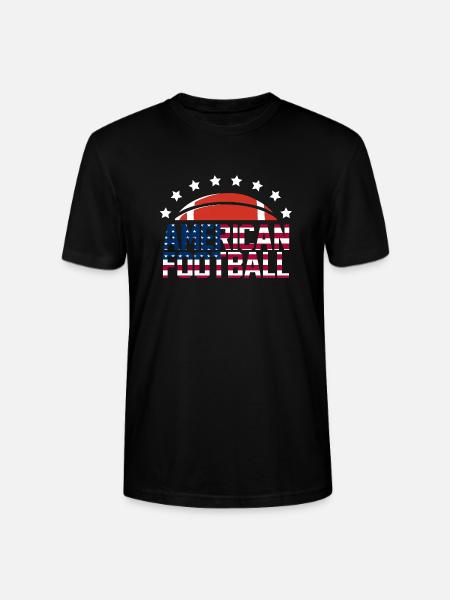 American football - Stanley/Stella CRAFTER Unisex Organic T-Shirt - black