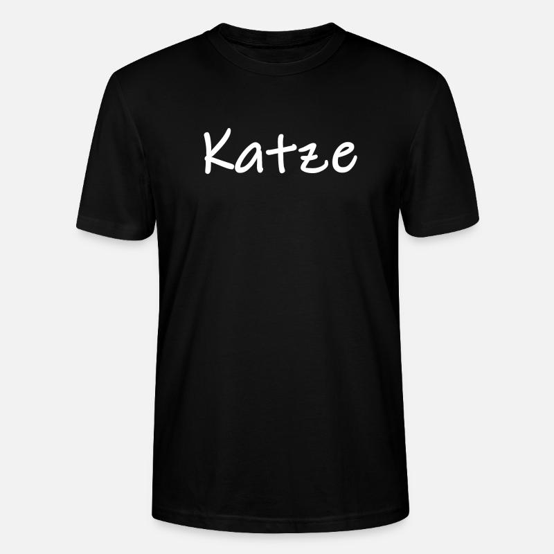 katze katzen - Stanley/Stella Unisex Bio-T-Shirt CRAFTER - Schwarz