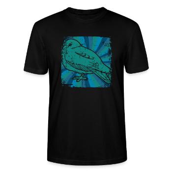 Pigeon pigeon - T-shirt bio CRAFTER Stanley Stella Unisexe - noir - Devant - Alina (178cm) & Michal (187cm)