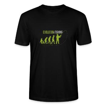 Histoire de la pêche - T-shirt bio CRAFTER Stanley Stella Unisexe - noir - Devant - Alina (178cm) & Michal (187cm)