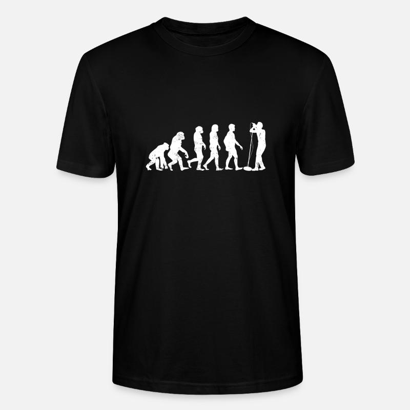 Evolution Singer - Stanley/Stella CRAFTER Unisex Organic T-Shirt - black