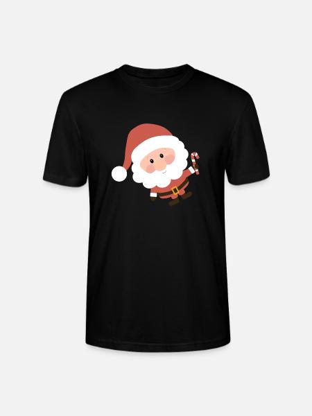 Santa Claus - Stanley/Stella CRAFTER Unisex Organic T-Shirt - black