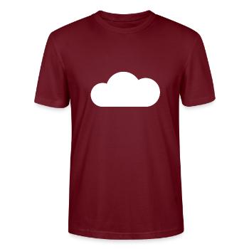Cloud - Stanley/Stella Unisex Bio-T-Shirt CRAFTER - Burgunderrot - Vorne - Alina (178cm) & Michal (187cm)