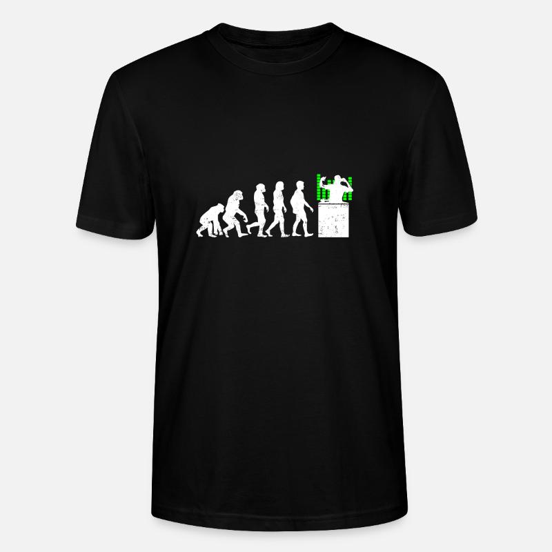 Evolution DJ Disc Jockey - T-shirt bio CRAFTER Stanley Stella Unisexe - noir