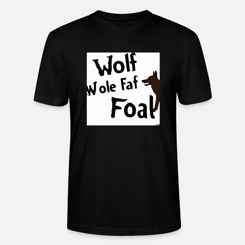Wolf - Stanley/Stella Unisex Bio-T-Shirt CRAFTER - Schwarz
