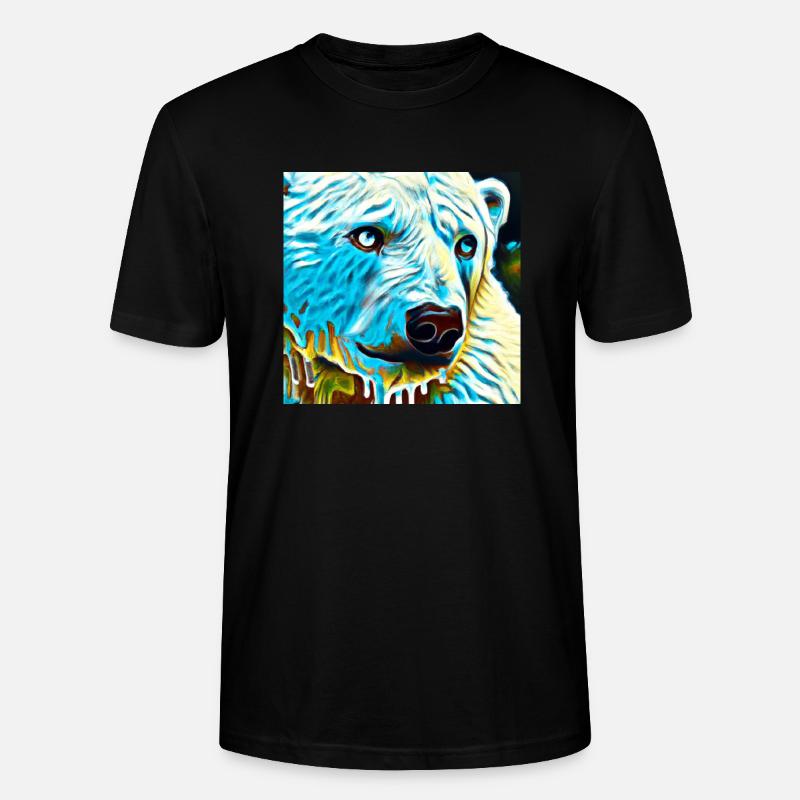 Eisbär - Stanley/Stella Unisex Bio-T-Shirt CRAFTER - Schwarz