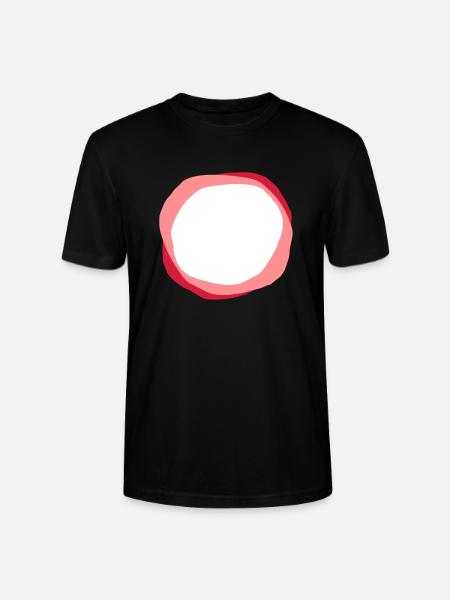 cercles psychédéliques - T-shirt bio CRAFTER Stanley Stella Unisexe - noir