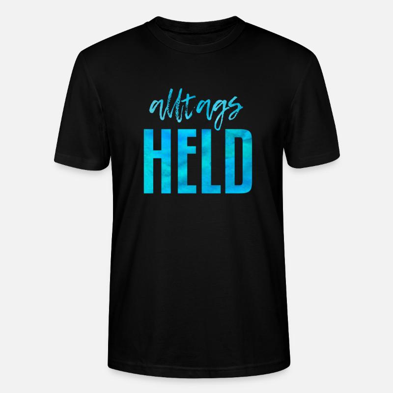 Alltags Held - Stanley/Stella Unisex Bio-T-Shirt CRAFTER - Schwarz