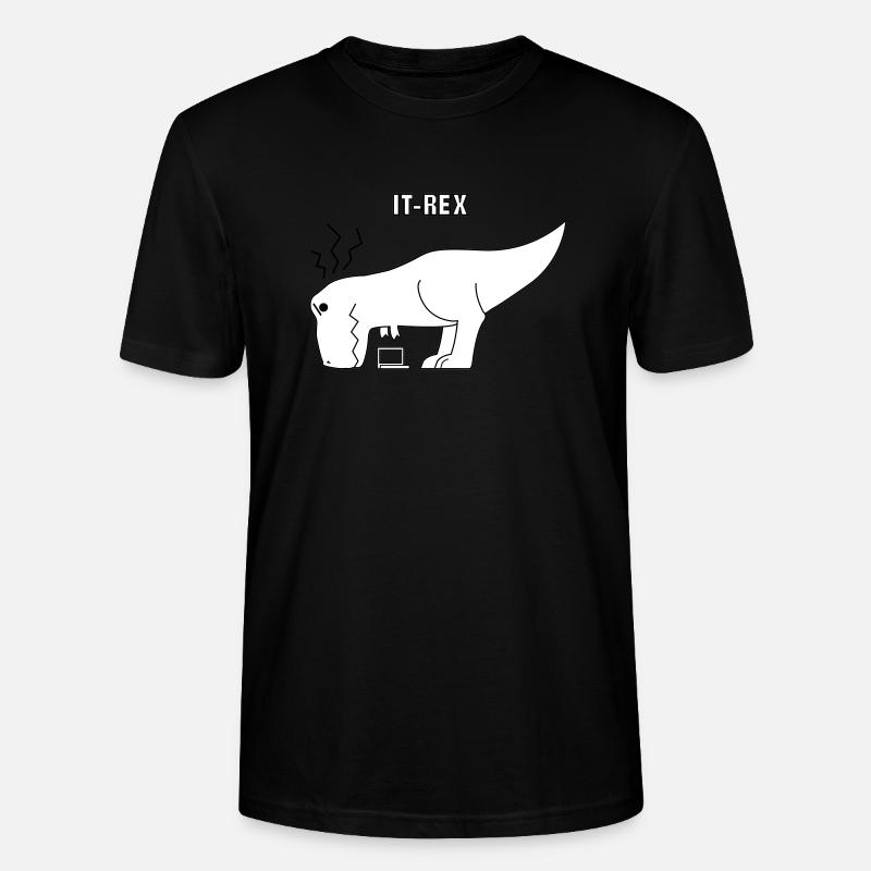 Informatik IT-Rex - Stanley/Stella Unisex Bio-T-Shirt CRAFTER - Schwarz