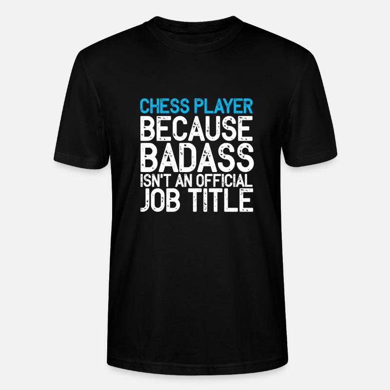 échecs - T-shirt bio CRAFTER Stanley Stella Unisexe - noir