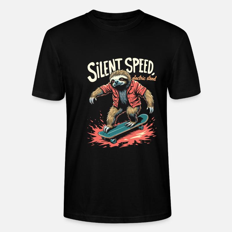 Planche à roulettes E - T-shirt bio CRAFTER Stanley Stella Unisexe - noir