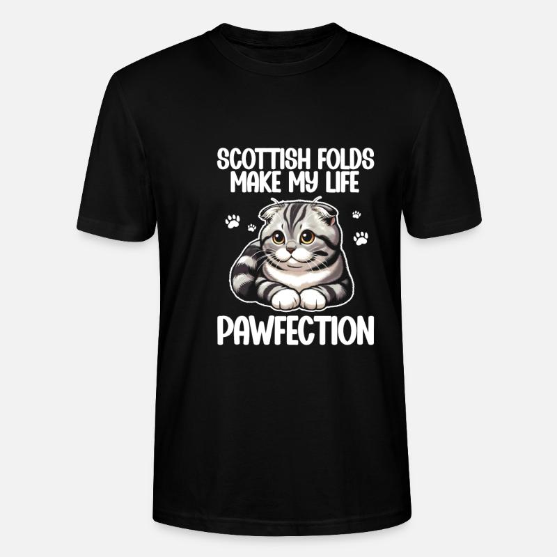 Katze - Stanley/Stella Unisex Bio-T-Shirt CRAFTER - Schwarz