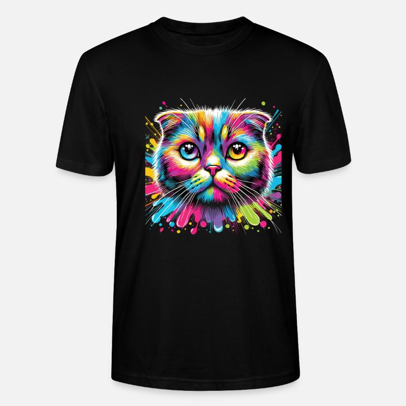 Chat - T-shirt bio CRAFTER Stanley Stella Unisexe - noir