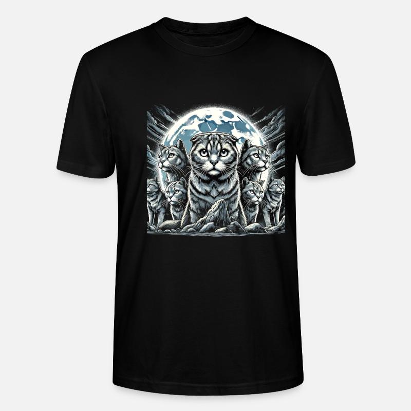 Katze - Stanley/Stella Unisex Bio-T-Shirt CRAFTER - Schwarz
