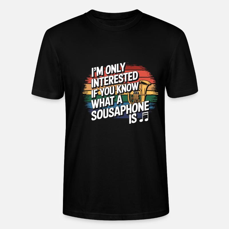 Sousaphone - T-shirt bio CRAFTER Stanley Stella Unisexe - noir