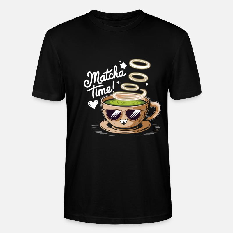 Le Matcha - T-shirt bio CRAFTER Stanley Stella Unisexe - noir