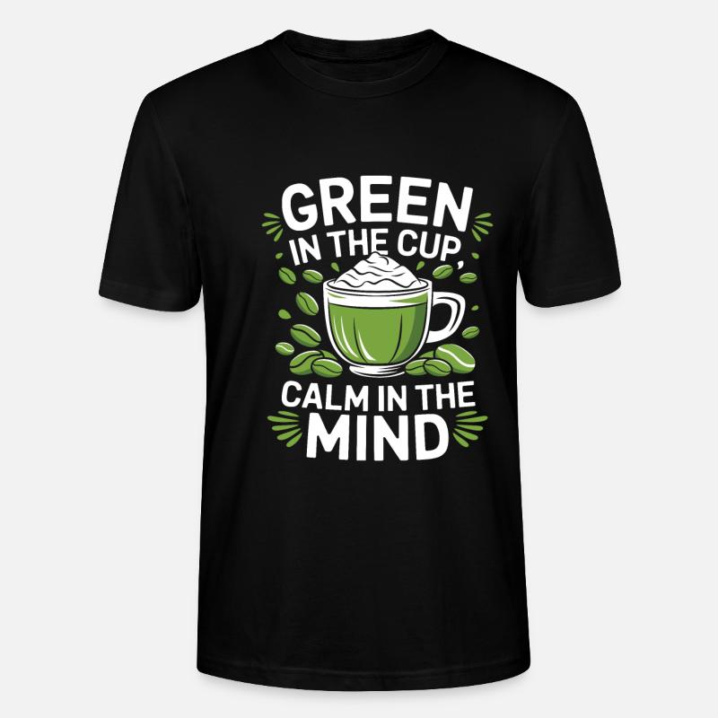 Le Matcha - T-shirt bio CRAFTER Stanley Stella Unisexe - noir