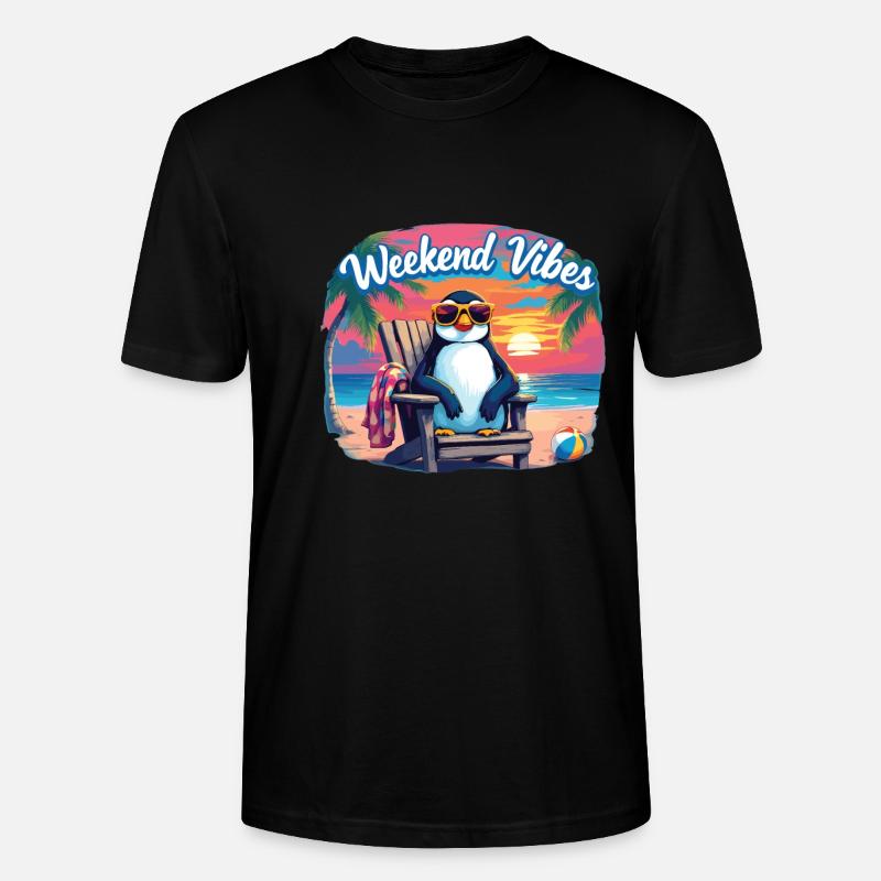 Weekend - T-shirt bio CRAFTER Stanley Stella Unisexe - noir