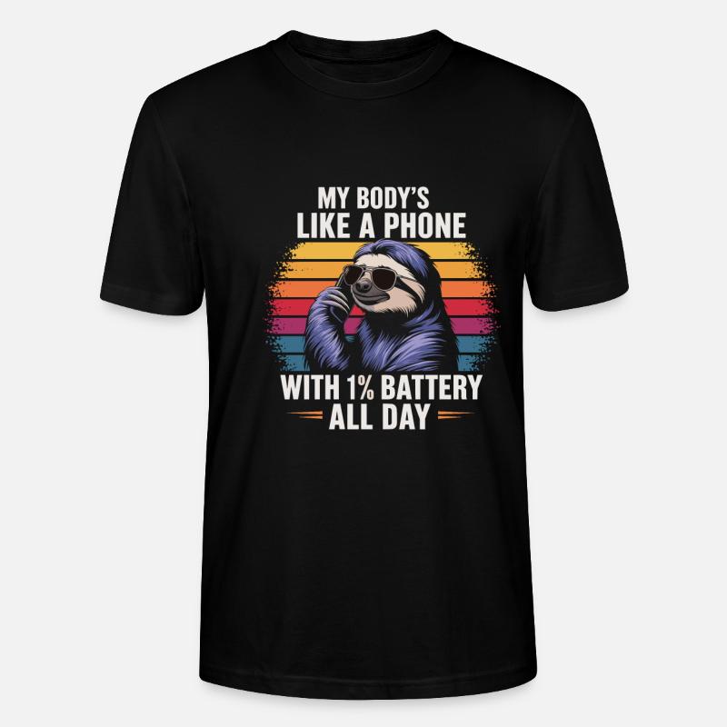 Bürohumor - Stanley/Stella Unisex Bio-T-Shirt CRAFTER - Schwarz