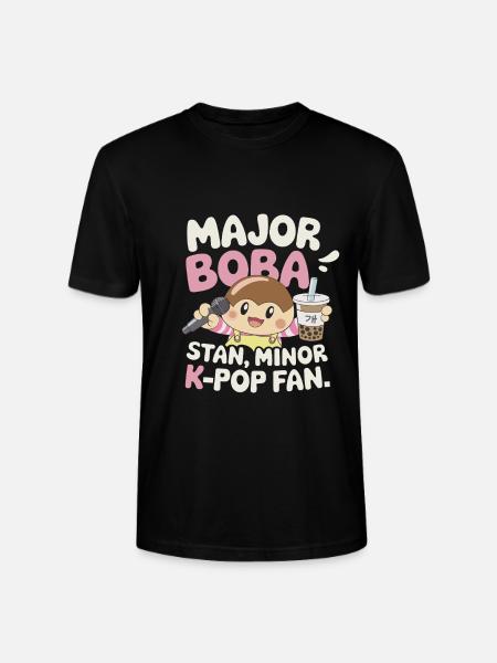 K pop and bubble tea - Stanley/Stella CRAFTER Unisex Organic T-Shirt - black