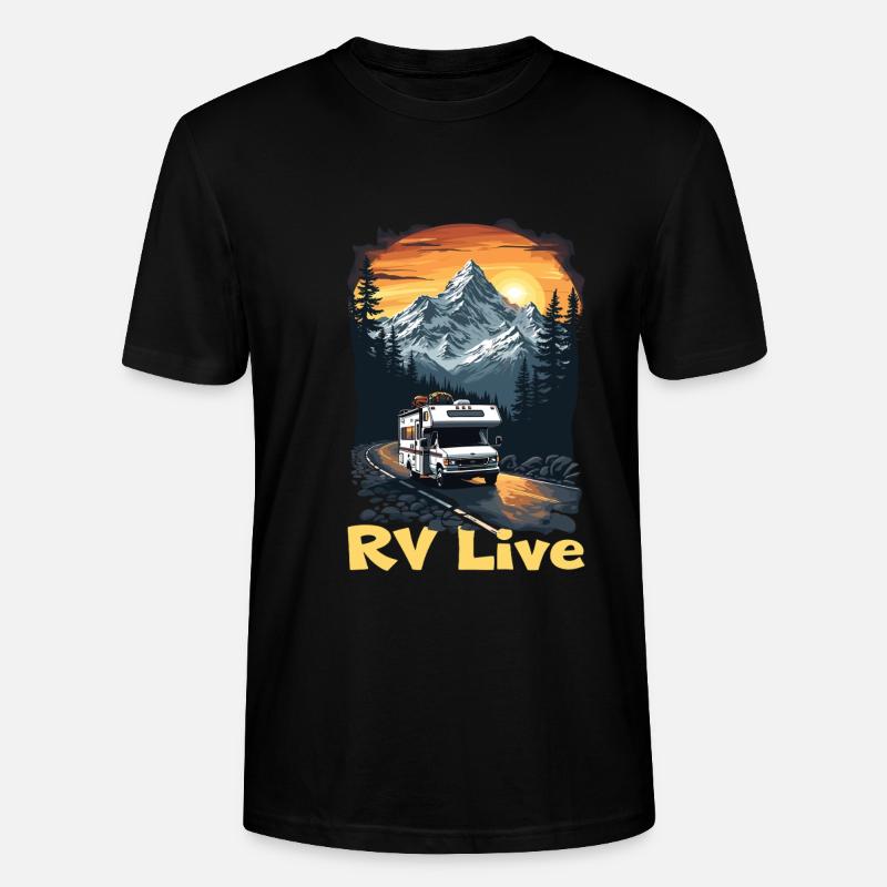 Wohnmobil - Stanley/Stella Unisex Bio-T-Shirt CRAFTER - Schwarz