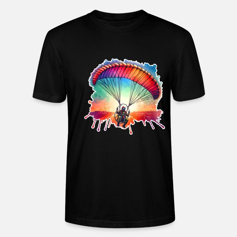 Motorschirm Paramotor - Stanley/Stella Unisex Bio-T-Shirt CRAFTER - Schwarz