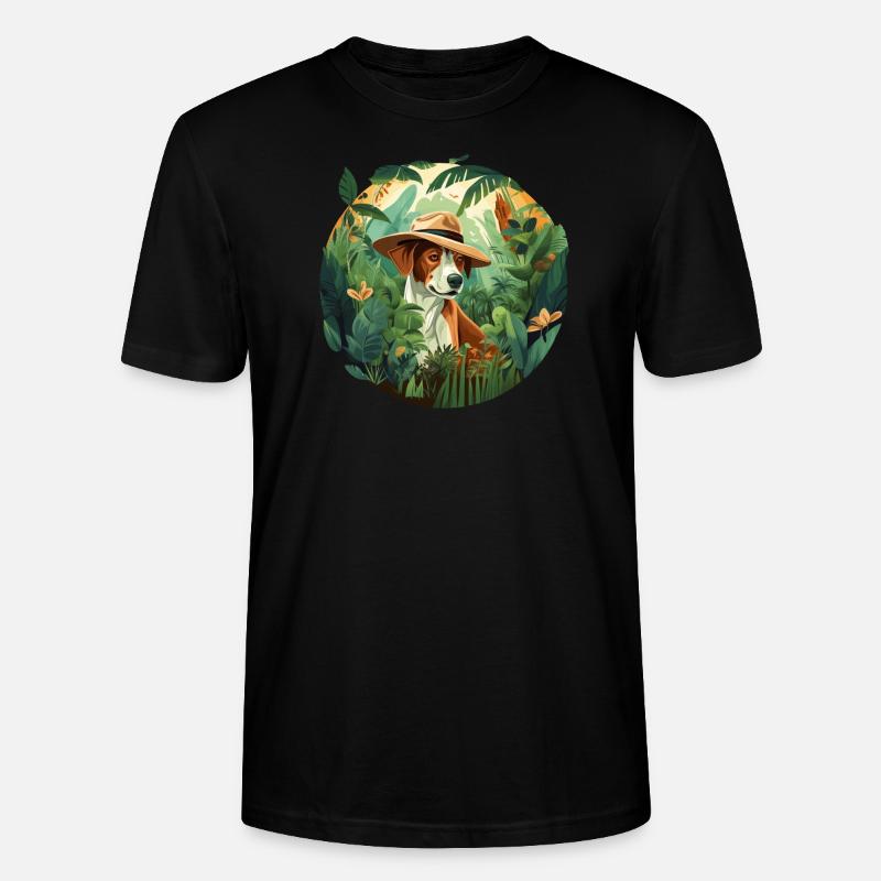 Der Hundeforscher - Stanley/Stella Unisex Bio-T-Shirt CRAFTER - Schwarz