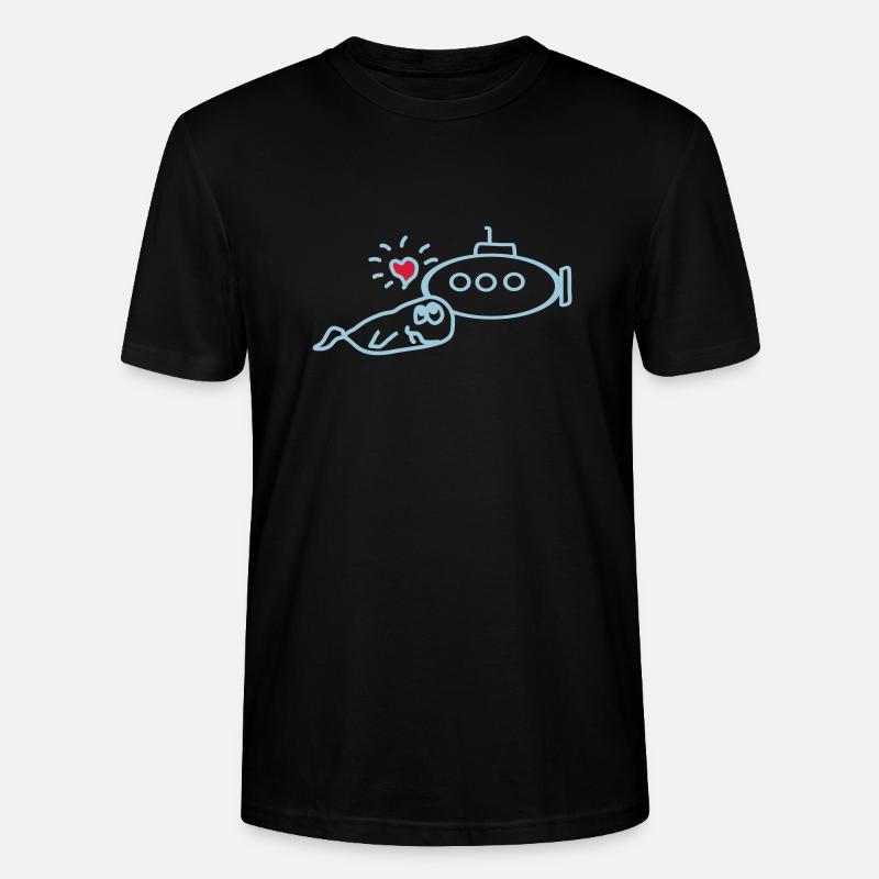 baleine aime uboot - T-shirt bio CRAFTER Stanley Stella Unisexe - noir