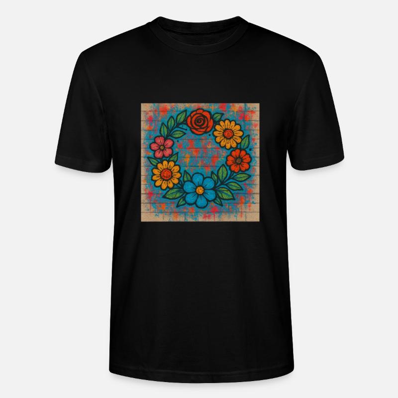 Blumengranz - Stanley/Stella Unisex Bio-T-Shirt CRAFTER - Schwarz