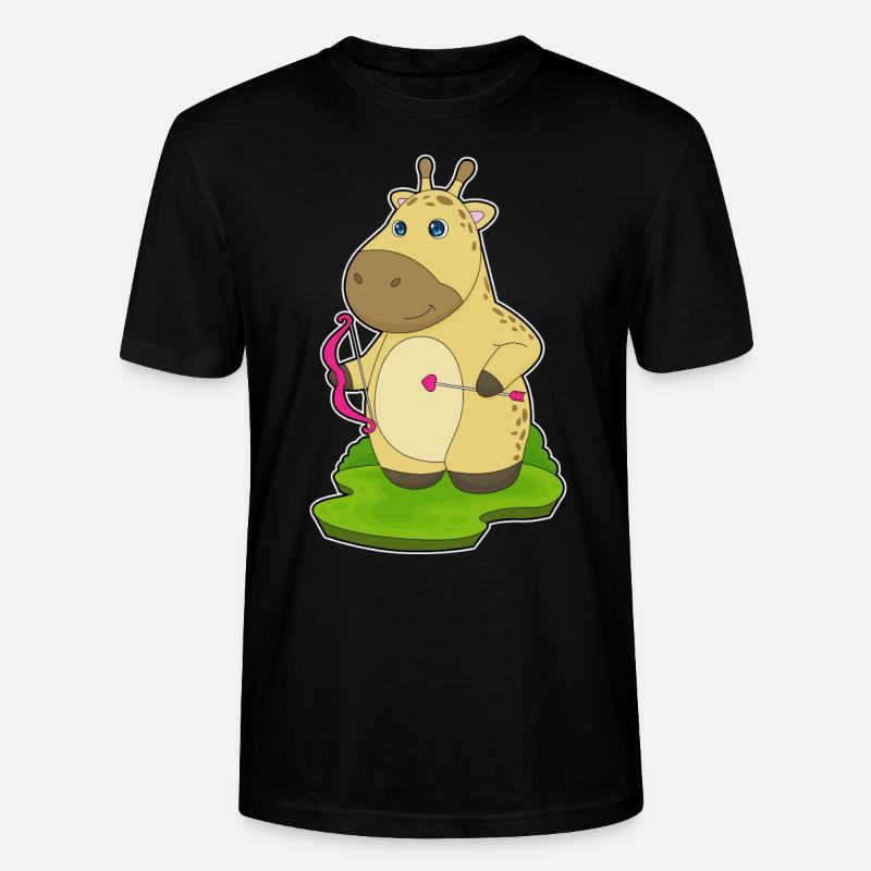 Giraffe Bogenschütze Bogen - Stanley/Stella Unisex Bio-T-Shirt CRAFTER - Schwarz