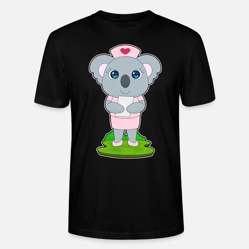 Infirmière Koala - T-shirt bio CRAFTER Stanley Stella Unisexe - noir