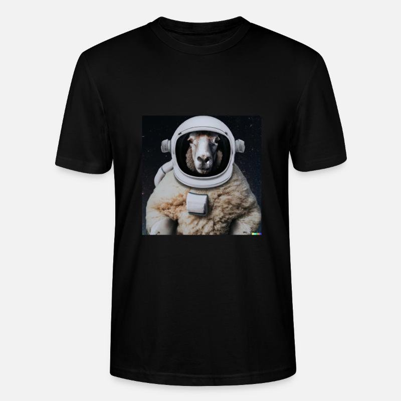 Sheep stronauts conquer space!? - Stanley/Stella CRAFTER Unisex Organic T-Shirt - black