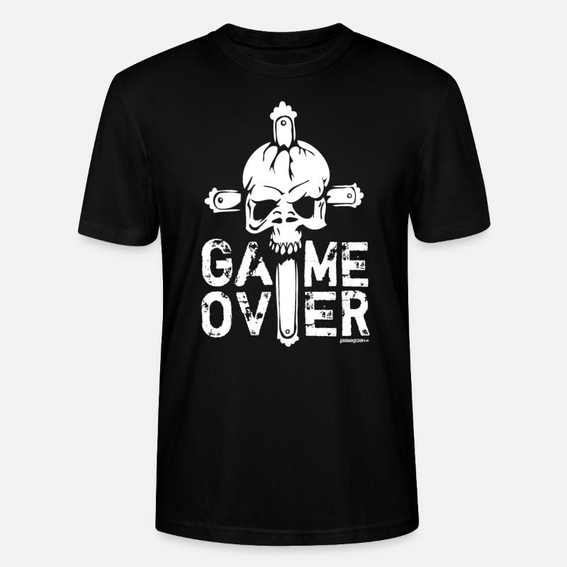 Game Over - Stanley/Stella Unisex Bio-T-Shirt CRAFTER - Schwarz