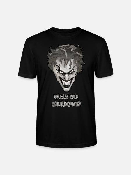 Joker Why So Serious? Spruch - Stanley/Stella Unisex Bio-T-Shirt CRAFTER - Schwarz