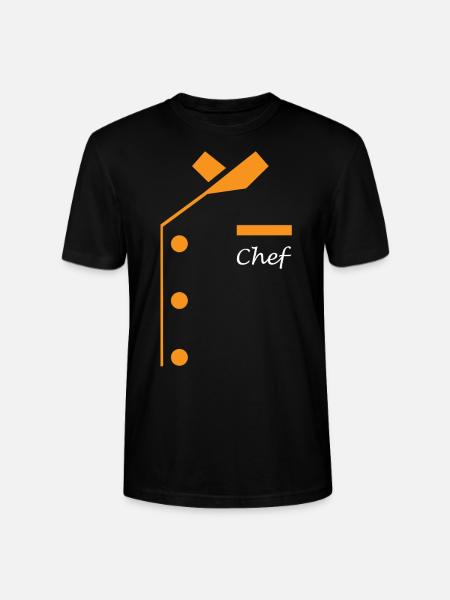 Chefkoch Uniform Lustiges Kochen - Stanley/Stella Unisex Bio-T-Shirt CRAFTER - Schwarz