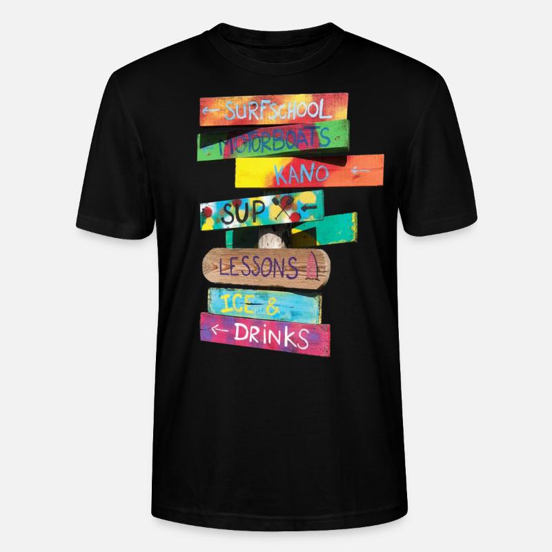 Summertime - Stanley/Stella Unisex Bio-T-Shirt CRAFTER - Schwarz