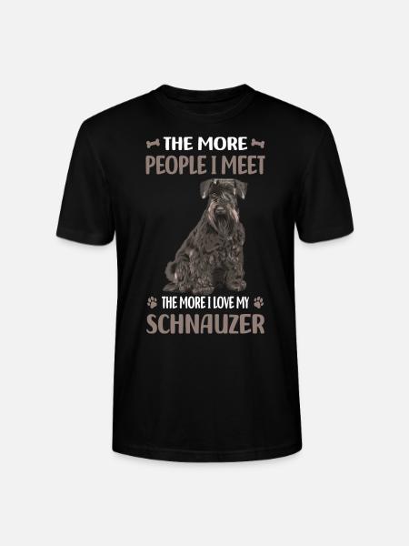 Schnauzer dog breed - Stanley/Stella CRAFTER Unisex Organic T-Shirt - black