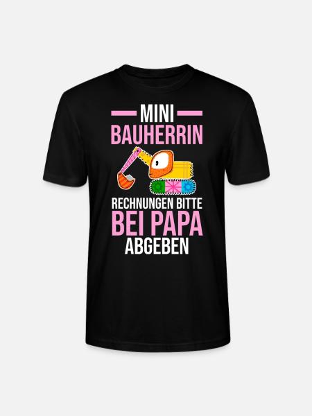 Bagger Bauherrin - Stanley/Stella Unisex Bio-T-Shirt CRAFTER - Schwarz