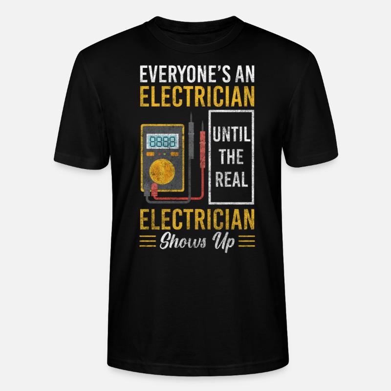 Electrics Electronics Electrical - Stanley/Stella CRAFTER Unisex Organic T-Shirt - black