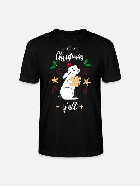 Its Christmas yall - Weihnachtsdesign - Stanley/Stella Unisex Bio-T-Shirt CRAFTER - Schwarz
