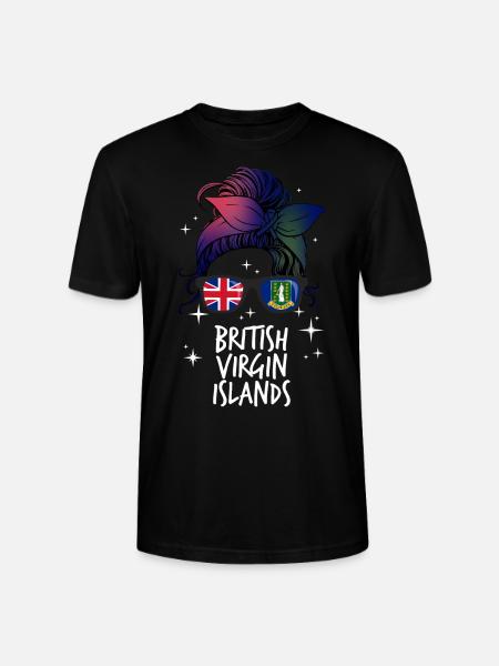 British Virgin Islands - Stanley/Stella CRAFTER Unisex Organic T-Shirt - black