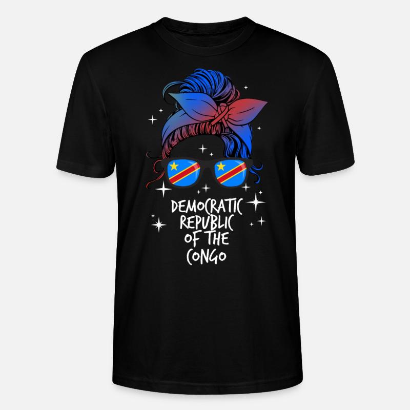 République démocratique du Congo - T-shirt bio CRAFTER Stanley Stella Unisexe - noir