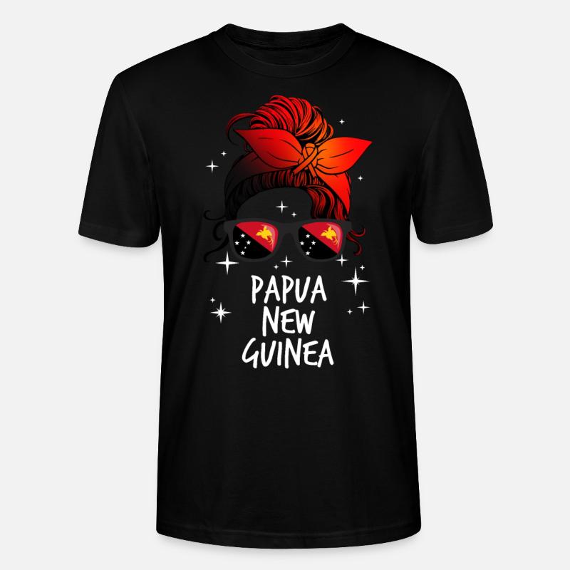 Papua-Neuguinea - Stanley/Stella Unisex Bio-T-Shirt CRAFTER - Schwarz