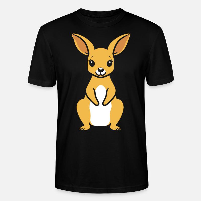 Känguru - Stanley/Stella Unisex Bio-T-Shirt CRAFTER - Schwarz