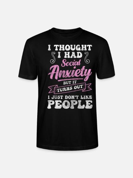 Introvert Reserved Loner - Stanley/Stella CRAFTER Unisex Organic T-Shirt - black