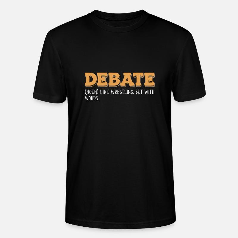 Débat Débat argumentation - T-shirt bio CRAFTER Stanley Stella Unisexe - noir