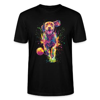 Vizsla - Stanley/Stella Unisex Bio-T-Shirt CRAFTER - Schwarz - Vorne - Alina (178cm) & Michal (187cm)