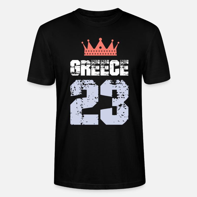 Grèce 23 Jersey 2023 - T-shirt bio CRAFTER Stanley Stella Unisexe - noir