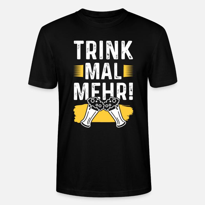 bier lustiger spruch - Stanley/Stella Unisex Bio-T-Shirt CRAFTER - Schwarz